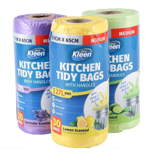 Bin Liner Kitchen Tidy Garbage Bag with Handle 27L 51c
