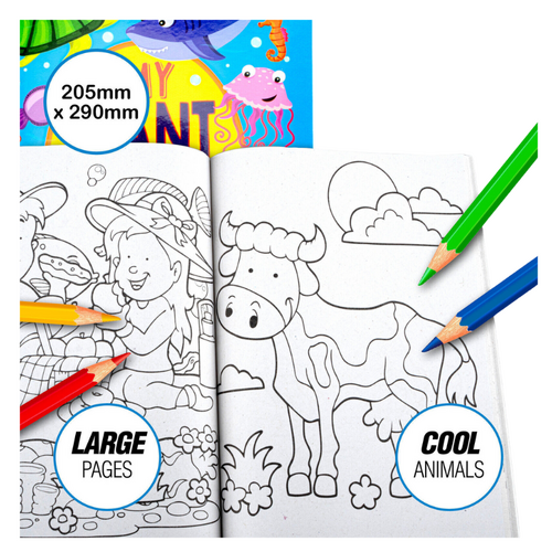Book My Fun Colouring News Print 290mm x 205mm 96