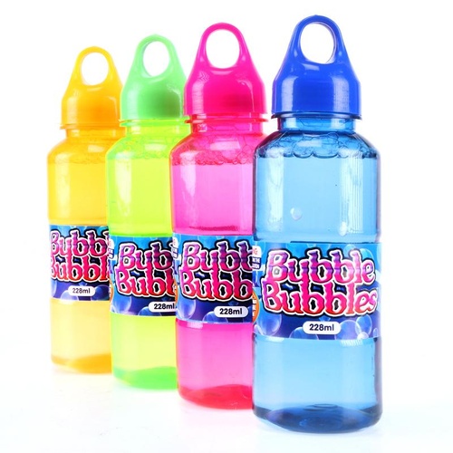 Bubble Solution 228mL - Pink, Blue, Yellow, Green
