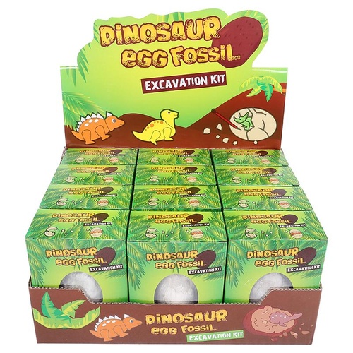 Dig & Discover Dinosaur Egg Fossil 6 Assorted Designs