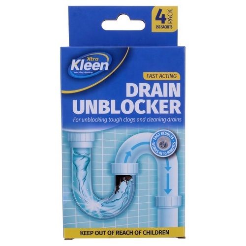Drain Unblocker Includes 4x25g Satchels
