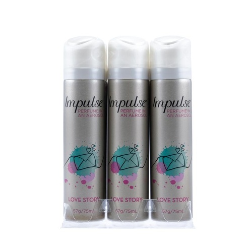 Impulse Deodorant Twist & Spray Love Story 75ml/57g