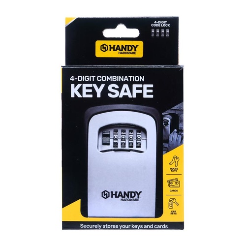 Key Safe Mountable 4-Digit Combination 115mm x 95mm x 4mm