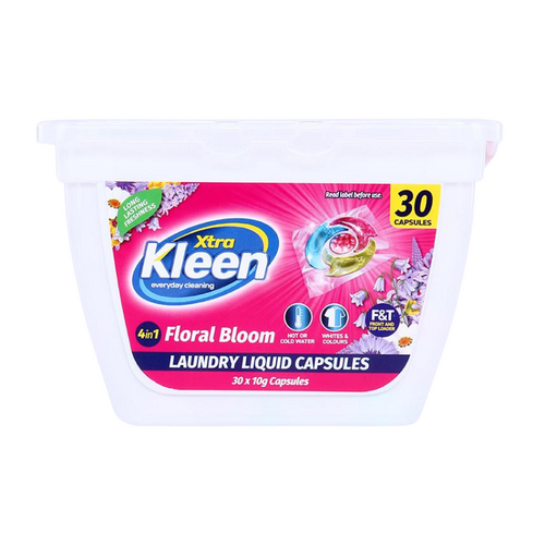 Laundry Liquid Capsule Disc Pods 30pk (4 in 1) - Floral Bloom