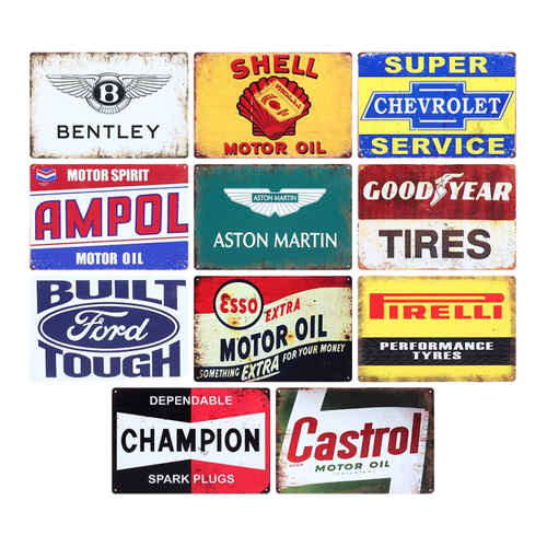 Man Cave Accessories Metal Signs 24 Assorted Designs Brands 20cm x 30cm