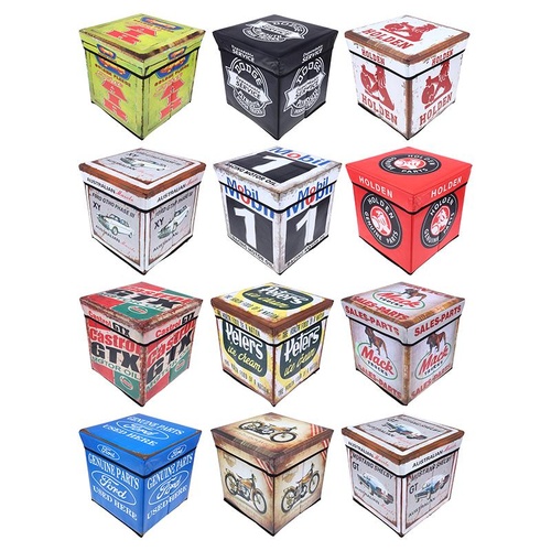 Man Cave Storage Cube Series A 12 Assorted Designs 30cm x 30cm x 30cm