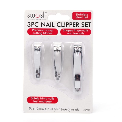 Nail Clipper Set 3pc (Steel)