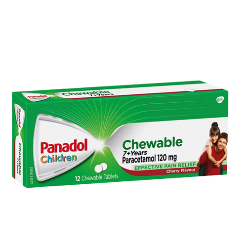 Panadol Children Chewable 7+ Cherry 12 caplets