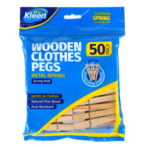 Pegs 50pk - Pine Wood