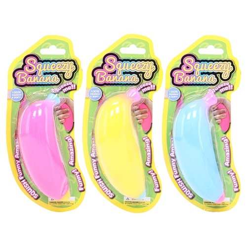 Squish & Squeeze Banana 13cm x 4.5cm
