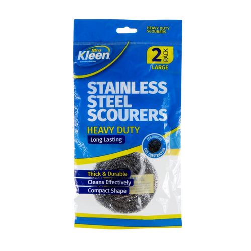 Stainless Steel Scourer - 2pk - 80g per/pc