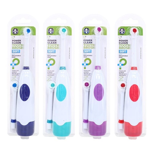 Toothbrush Power Clean - Soft Bristle (2xAA Batteries NOT INCLUDED)