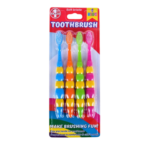 Toothbrush Children's - Soft Bristle 4pk