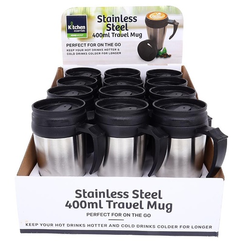 Travel Mug Stainless Steel 400ml