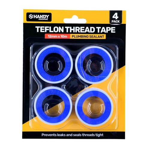 Tape Sealing Teflon Tape 12mm x 10m 4pk