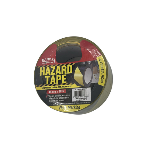 Tape Hazard Floor Marking 48mmx 30m