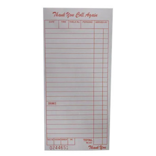 Ordering Book Large Duplicate Crabonless X 50