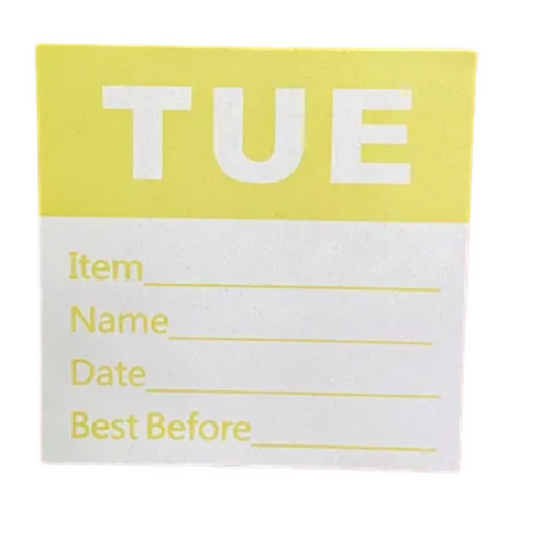 Day Labels Tuesday x 500