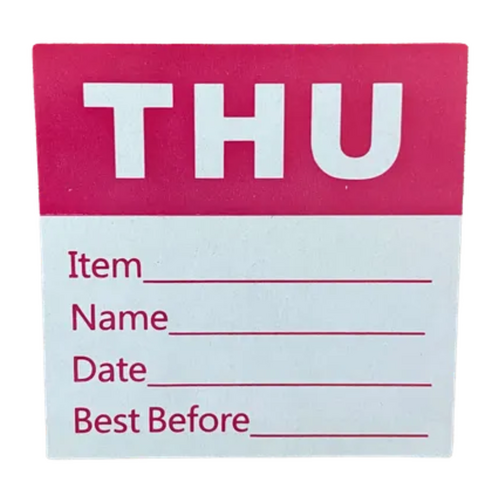 Day Labels Thursday x 500