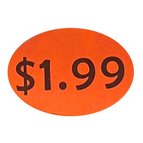 Price Stickers $1.99 x 1000