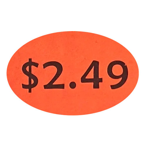 Price Stickers $2.49 x 1000