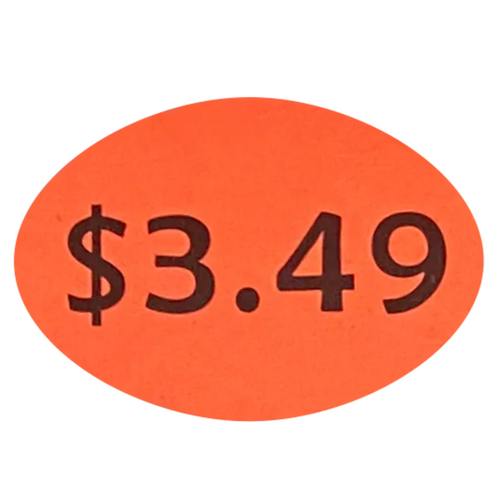 Price Stickers $3.49 x 1000