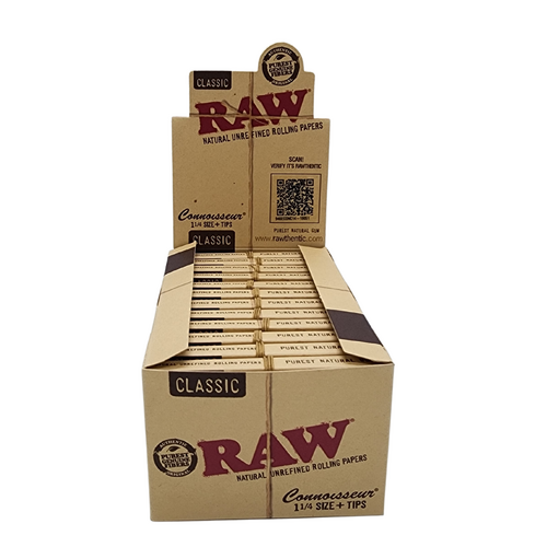 Raw 1 1/4 + Tips Classic x 24